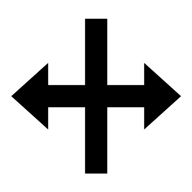 icona con doppia freccia