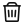 Trash can delete icon