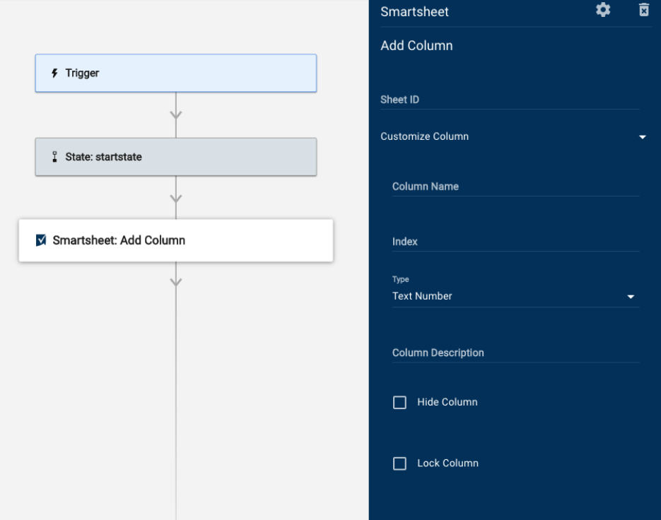 「Add a Column (列の追加)」モジュール