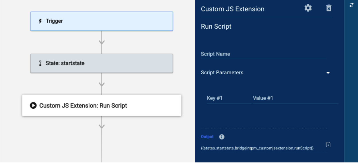 「Run Script (スクリプトを実行)」モジュールの画像