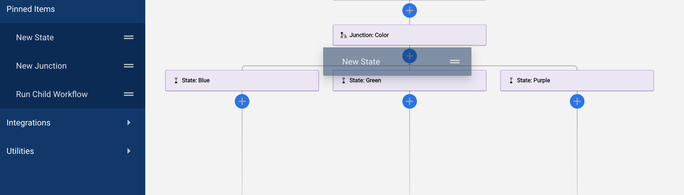 Add a state to a junction