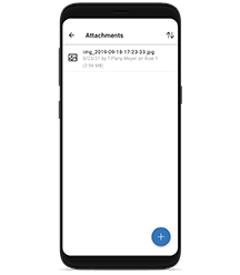 Attachments listed in Smartsheet for Android