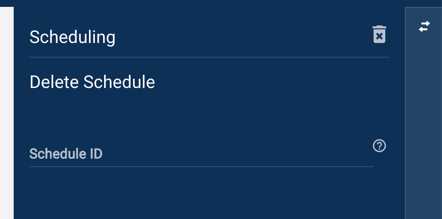 Delete schedule