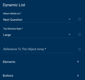 Dynamic List fields