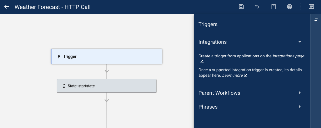 Find Integrations from Trigger Tab
