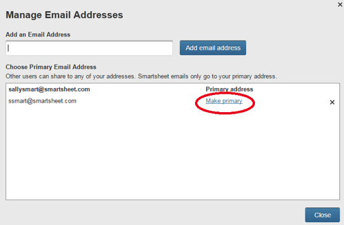 Cambiar La Direccion De Correo Electronico Que Se Utiliza Con La Cuenta De Smartsheet Articulos De Ayuda De Smartsheet