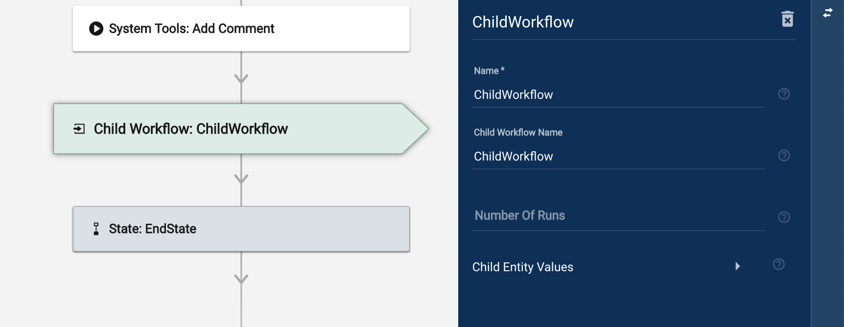 Parent Workflow's Child Workflow Module Setup
