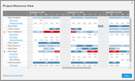 Resource Management And Allocation Smartsheet Learning Center