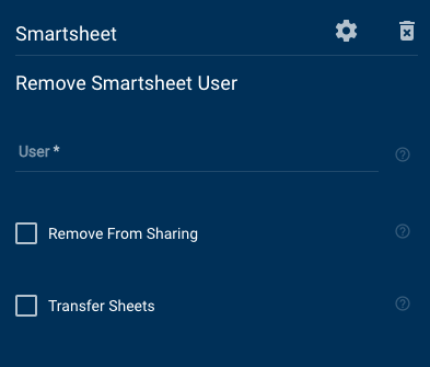 Remove Smartsheet User