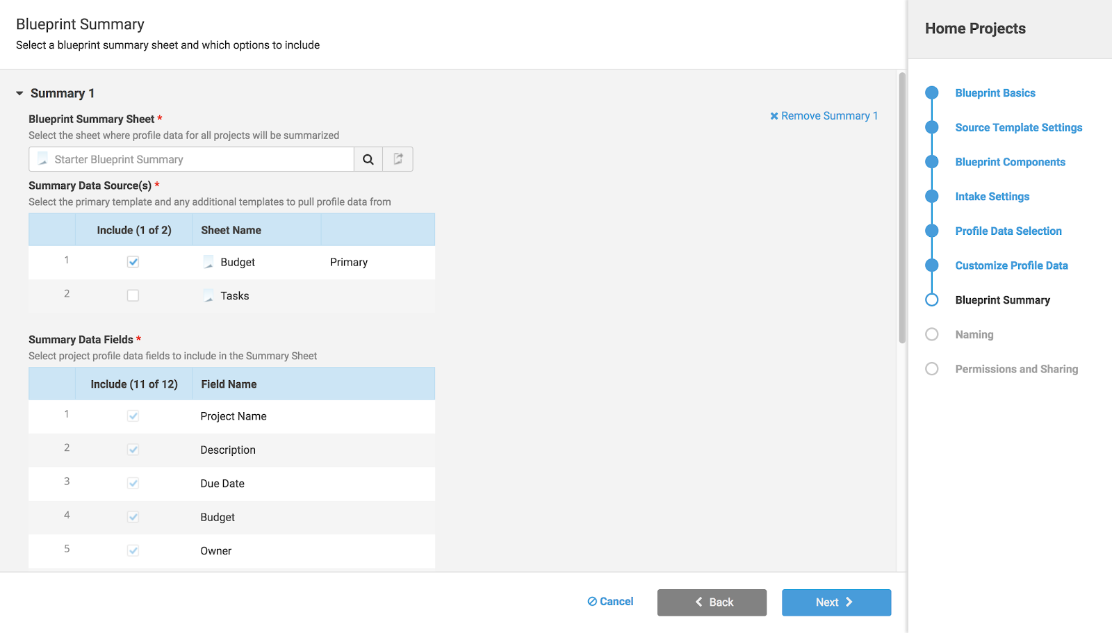 Smartsheet Control Center Create A Blueprint Smartsheet Learning Center 8379