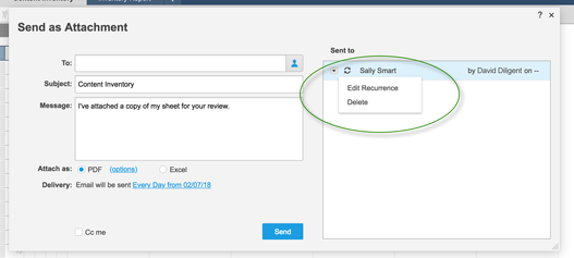 Share Sheet Information In Email Smartsheet Learning Center