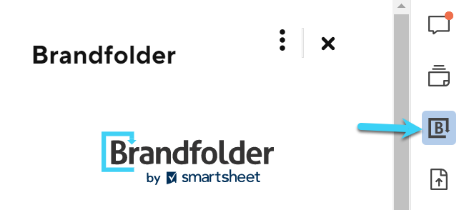 Brandfolder selected in the right feature bar.