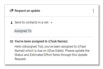 Automatically Request Updates On Tasks Smartsheet Learning Center