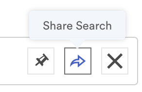 This image shows the share search functionality.