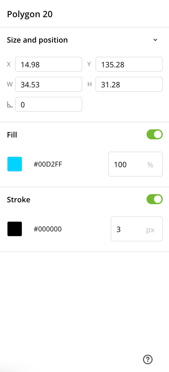 En esta imagen, se muestran diferentes opciones de configuración de las plantillas con función de arrastrar y soltar para el ícono del lápiz.