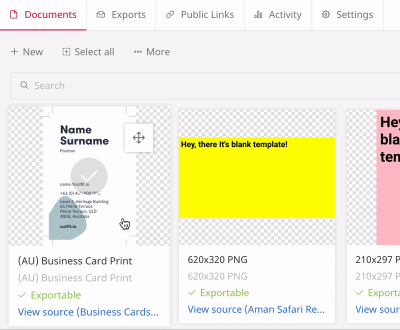 This gif shows renaming a document. 