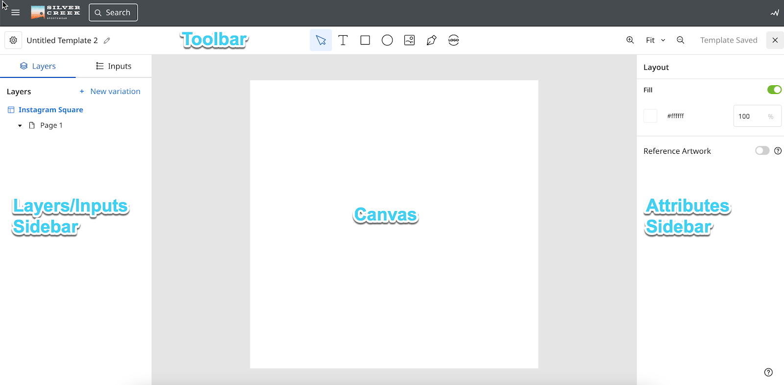 This image shows different settings for drag and drop templates.