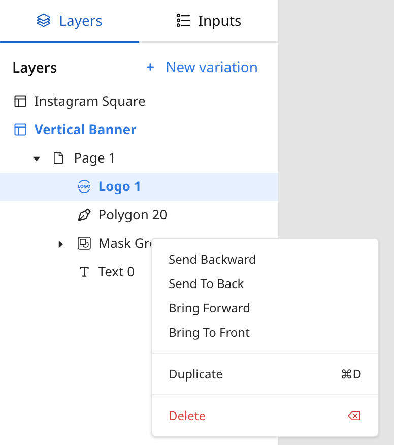 En esta imagen, se muestran diferentes opciones de configuración de las plantillas con función de arrastrar y soltar para los logotipos.