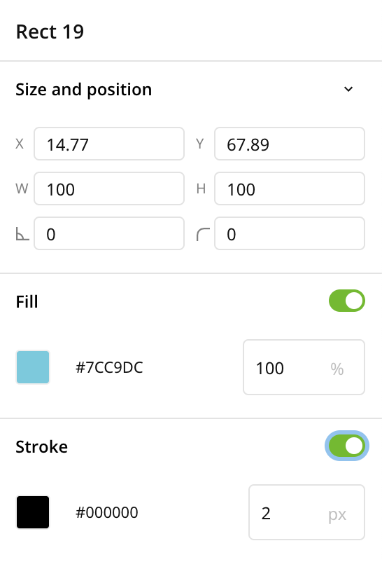 This image shows different settings for drag and drop templates and the attributes sidebar.